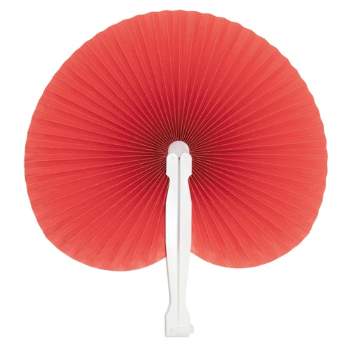 Abanico Papel Plegable Rojo