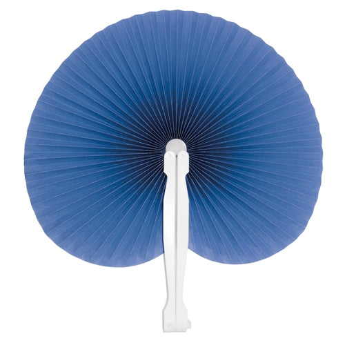 Abanico Papel Plegable Azul