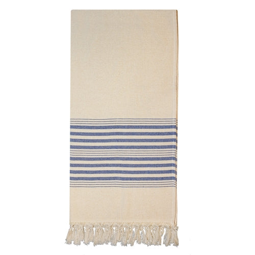Pareo Toalla Rizo Rayas Azul