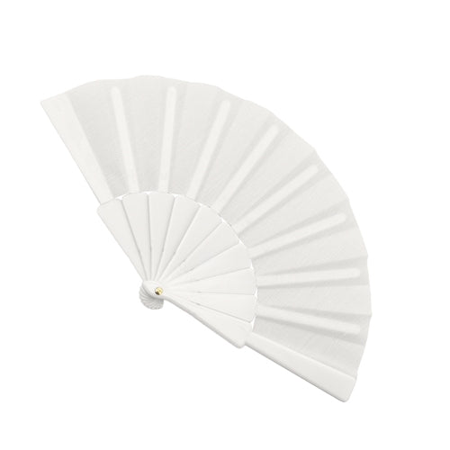 Weißer Fächer mit 10 Rippen