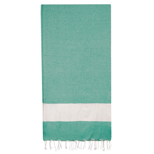 Toalla Pareo Fouta Flecos Verde
