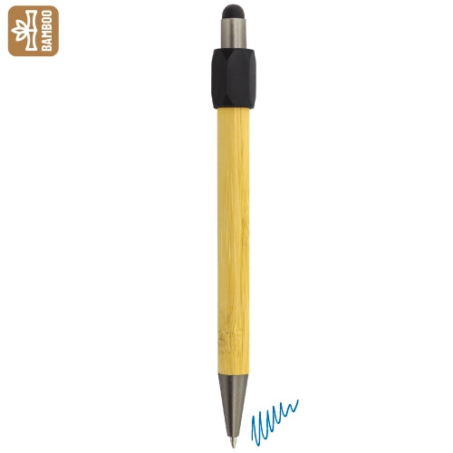 Schwarzer rotierender Anti-Stress-Stift aus Bambus