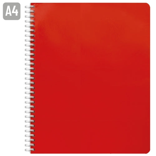 Rotes A4-Notizbuch