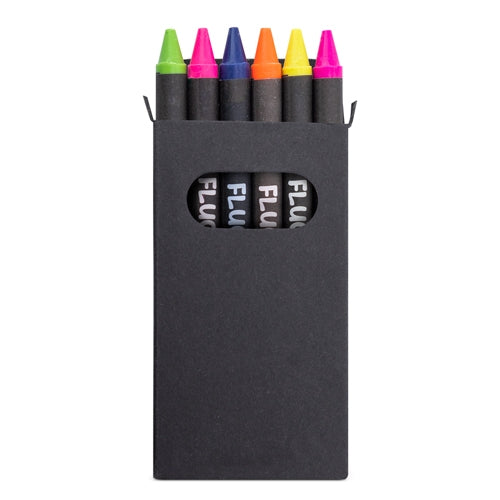 BOÎTE DE 6 CIRES FLUORÉES « LUMYNI »