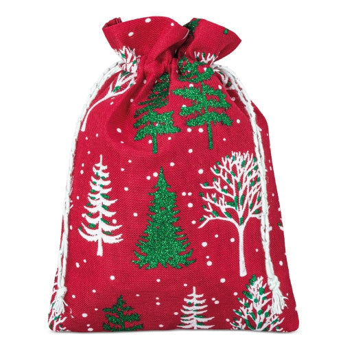 Sac cadeau de Noël 13,5 x 18 cm « Snowy »