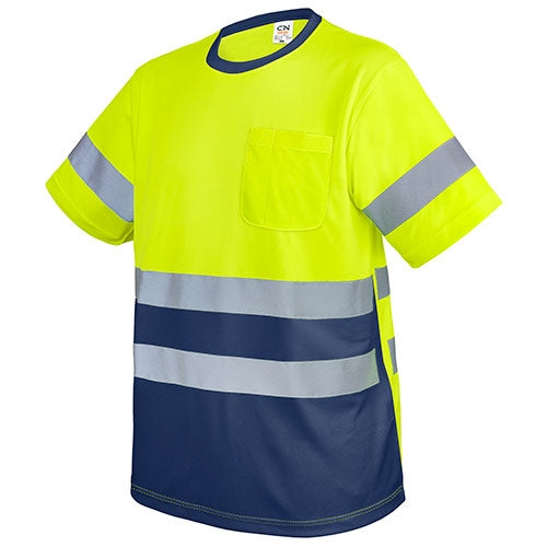 T-SHIRT AVEC POCHE ET BANDES RÉFLÉCHISSANTES « KRZ »