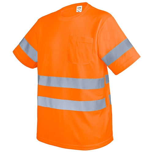 T-SHIRT MIT TASCHE UND REFLEKTIERENDEN STREIFEN "KRZ"