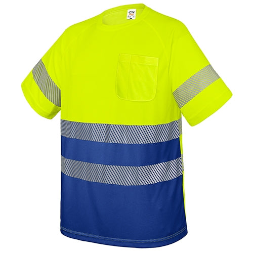 T-SHIRT AVEC POCHE ET BANDES RÉFLÉCHISSANTES « ELAS »