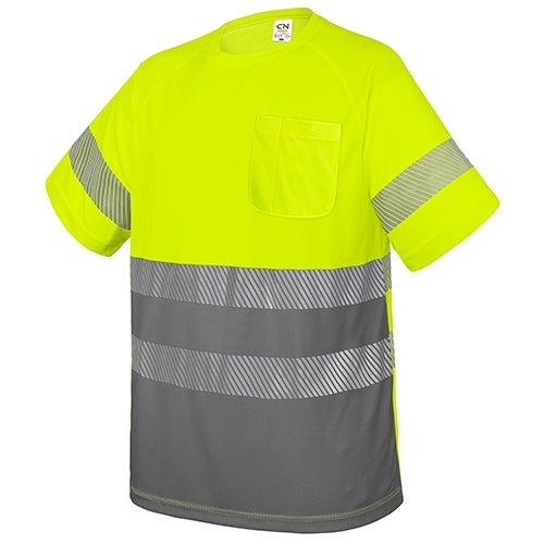 T-SHIRT AVEC POCHE ET BANDES RÉFLÉCHISSANTES « ELAS »