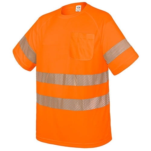 T-SHIRT AVEC POCHE ET BANDES RÉFLÉCHISSANTES « ELAS »