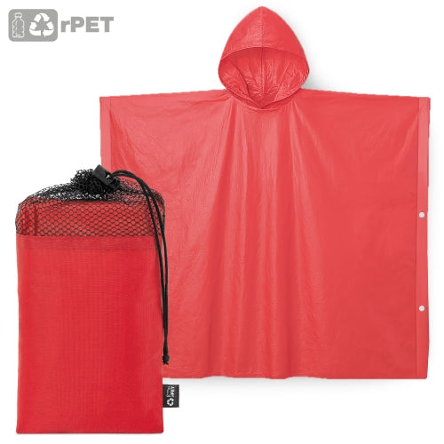 Poncho rouge en filet