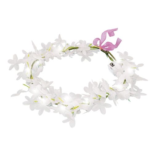 BANDEAU DE FLEURS LUMINEUSES « CÉLESTES »