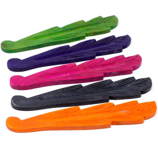 Cendrier couleur feuille 25 cm - Bois de manguier