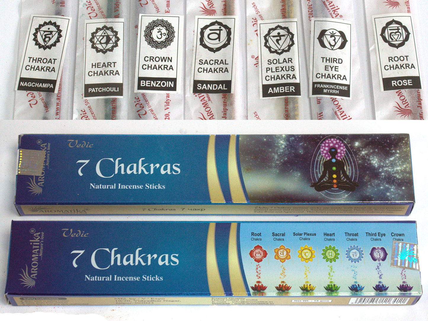 Vedisch - Räucherstäbchen - 7 Chakra
