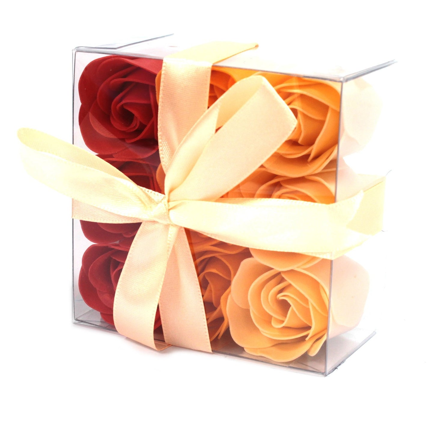 9er Set Seifenblumen - Pfirsichrosen