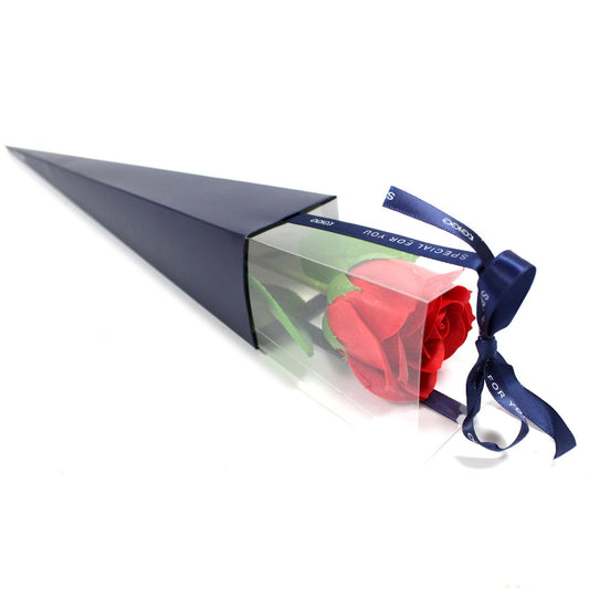 Einzelne Rose - rote Rose