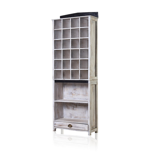 Présentoirs et exposants en bois - Blanchis