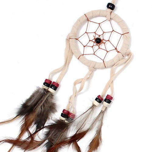 Bali Dreamcatcher Kleiner Hoop - Creme/Braun/Schokolade (verschiedene Farben)