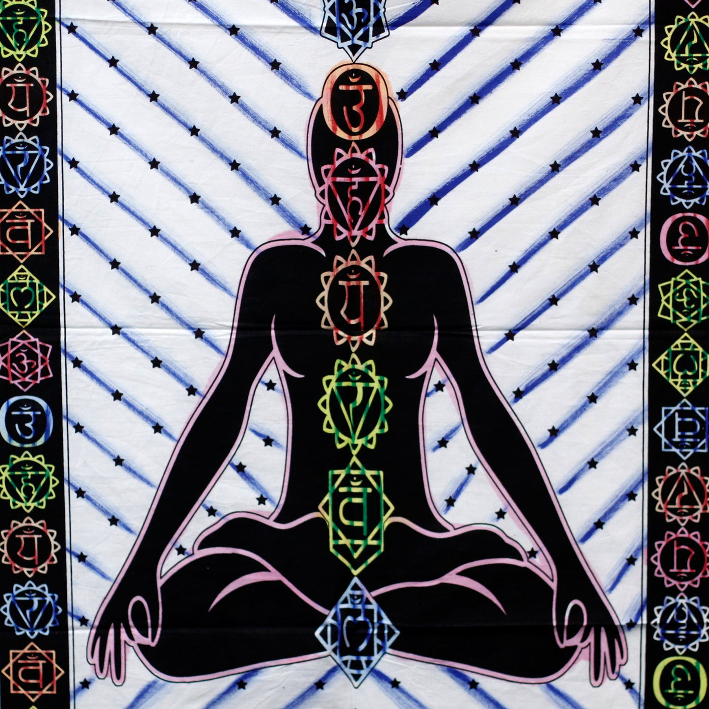 Wandkunst aus Baumwolle – Buddha-Chakra