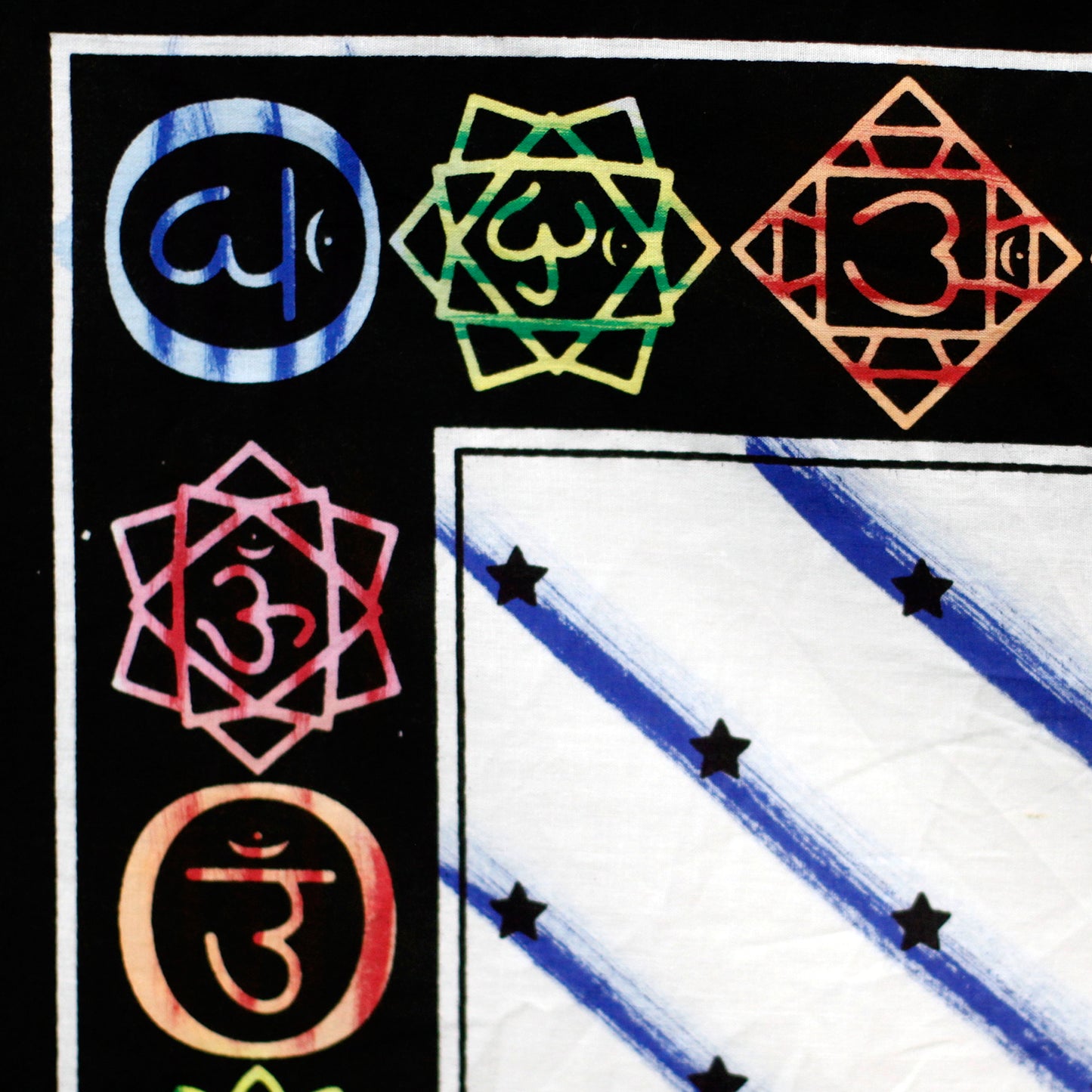 Wandkunst aus Baumwolle – Buddha-Chakra