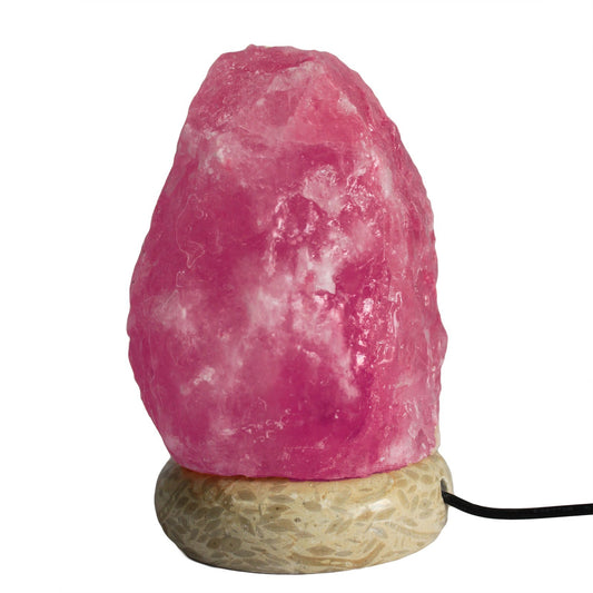 Hochwertige USB-Natursalzlampe – 11,5 cm (mehrfarbig)
