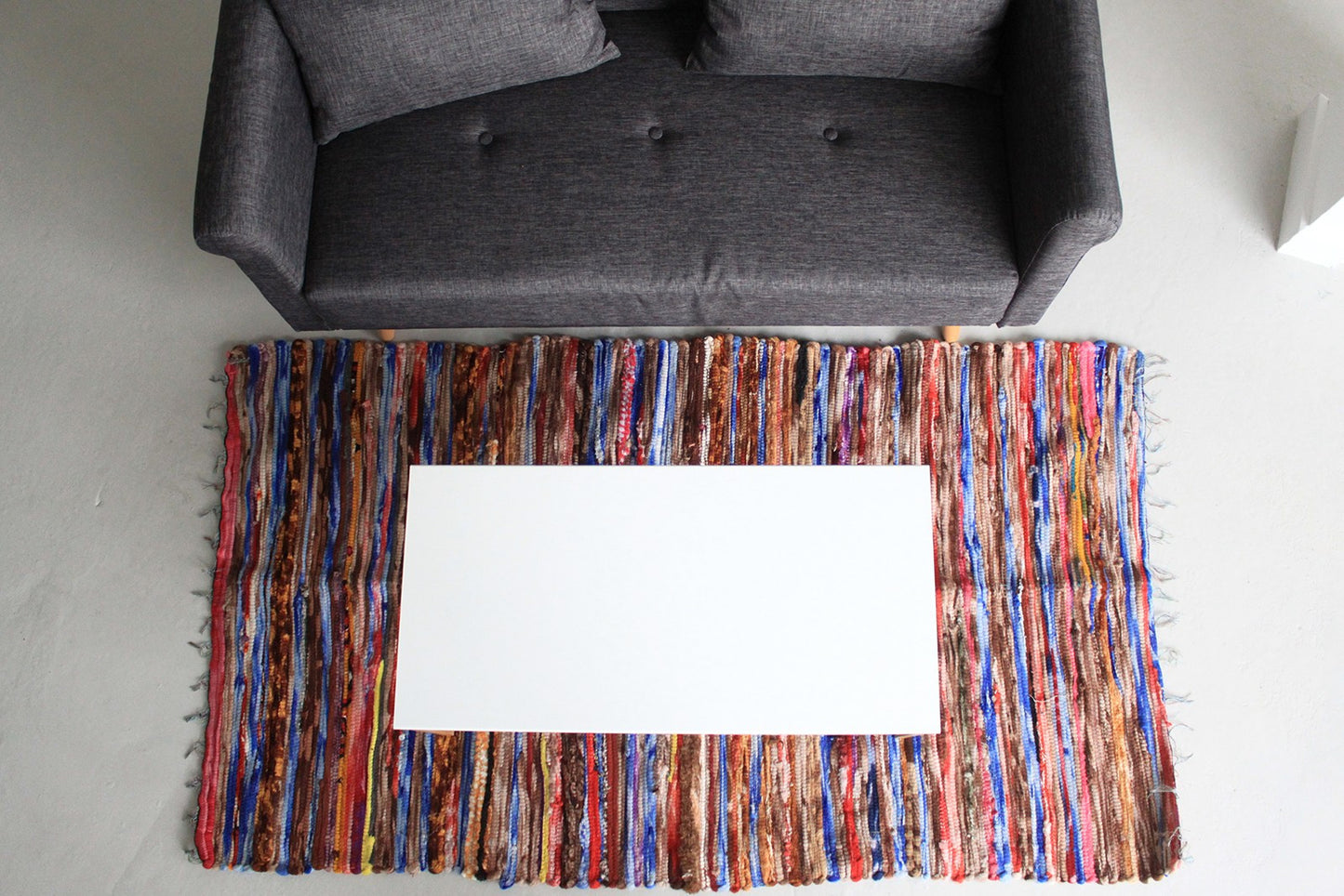 Mittlerer Flickenteppich - 128x75cm