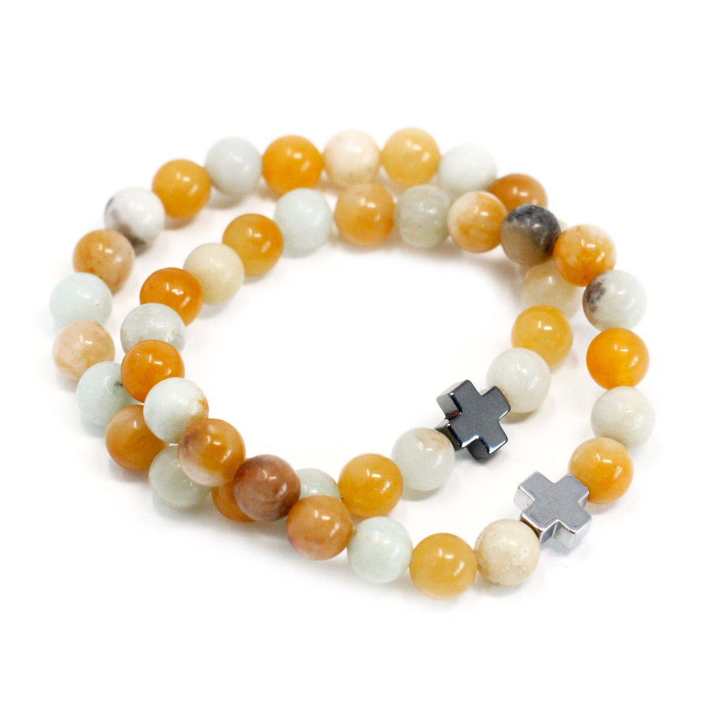 2 Edelsteinarmbänder - Treue