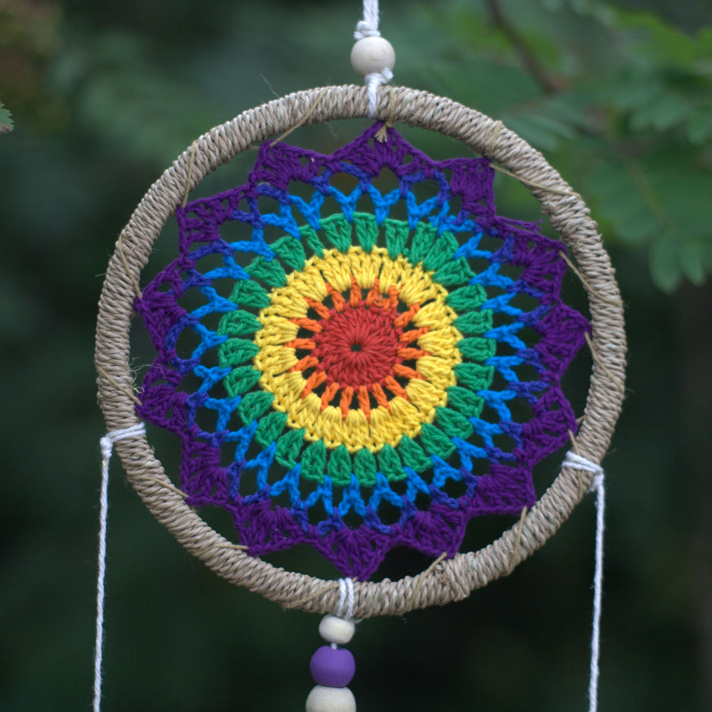 Attrape-rêves - Éléments multicolores moyens
