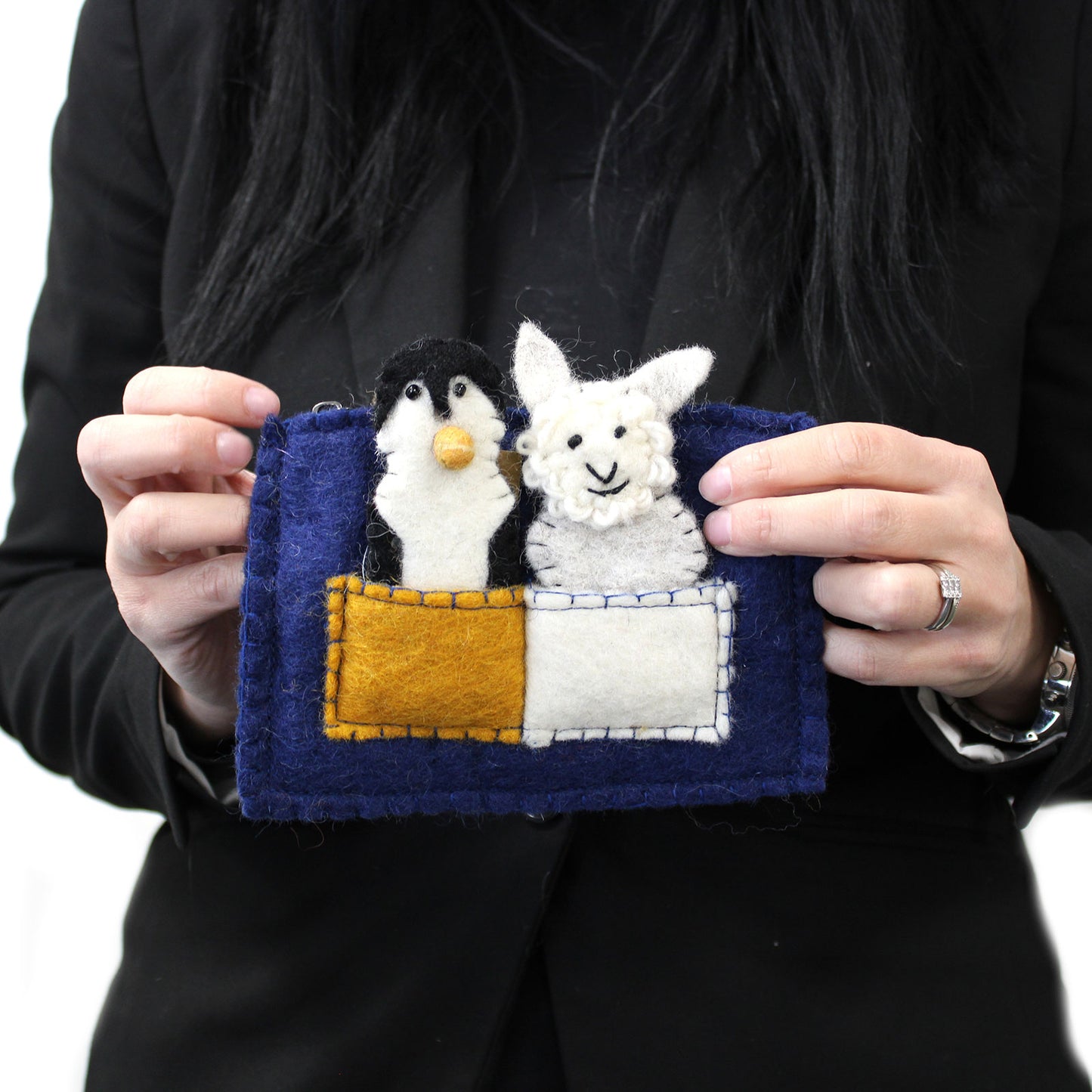 Tasche mit Fingerpuppen - Puppy Friends