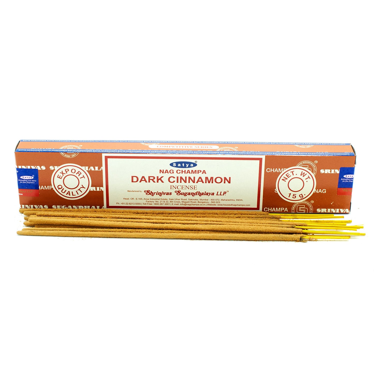 Varillas de Incienso Satya 15g - Dark Cinammon