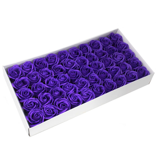 Fleur artisanale déco moyenne - Violette