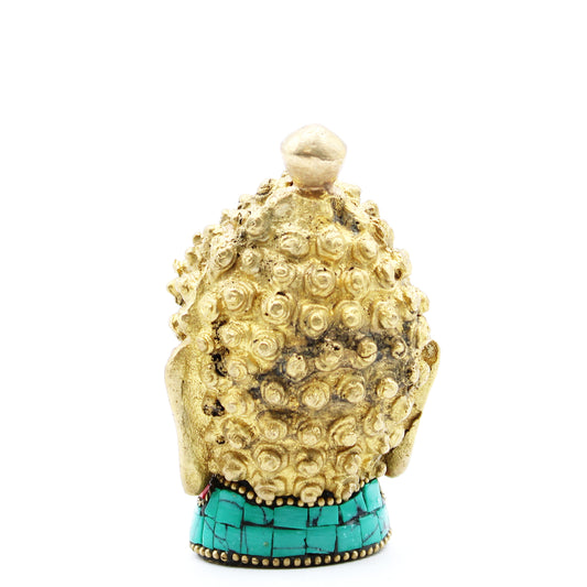 Buddhafigur aus Messing - Mittlerer Kopf - 8 cm