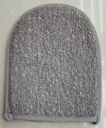 Gant de bain en bambou et lin - Charbon