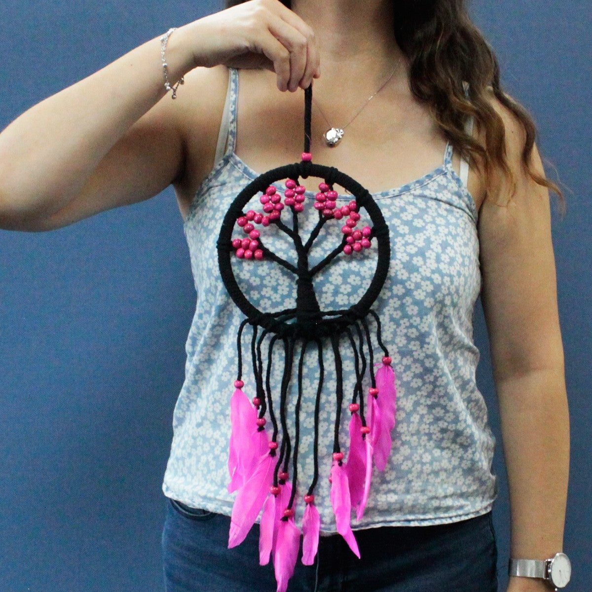 Attrape-rêves Arbre de vie - 16 cm (assorti)