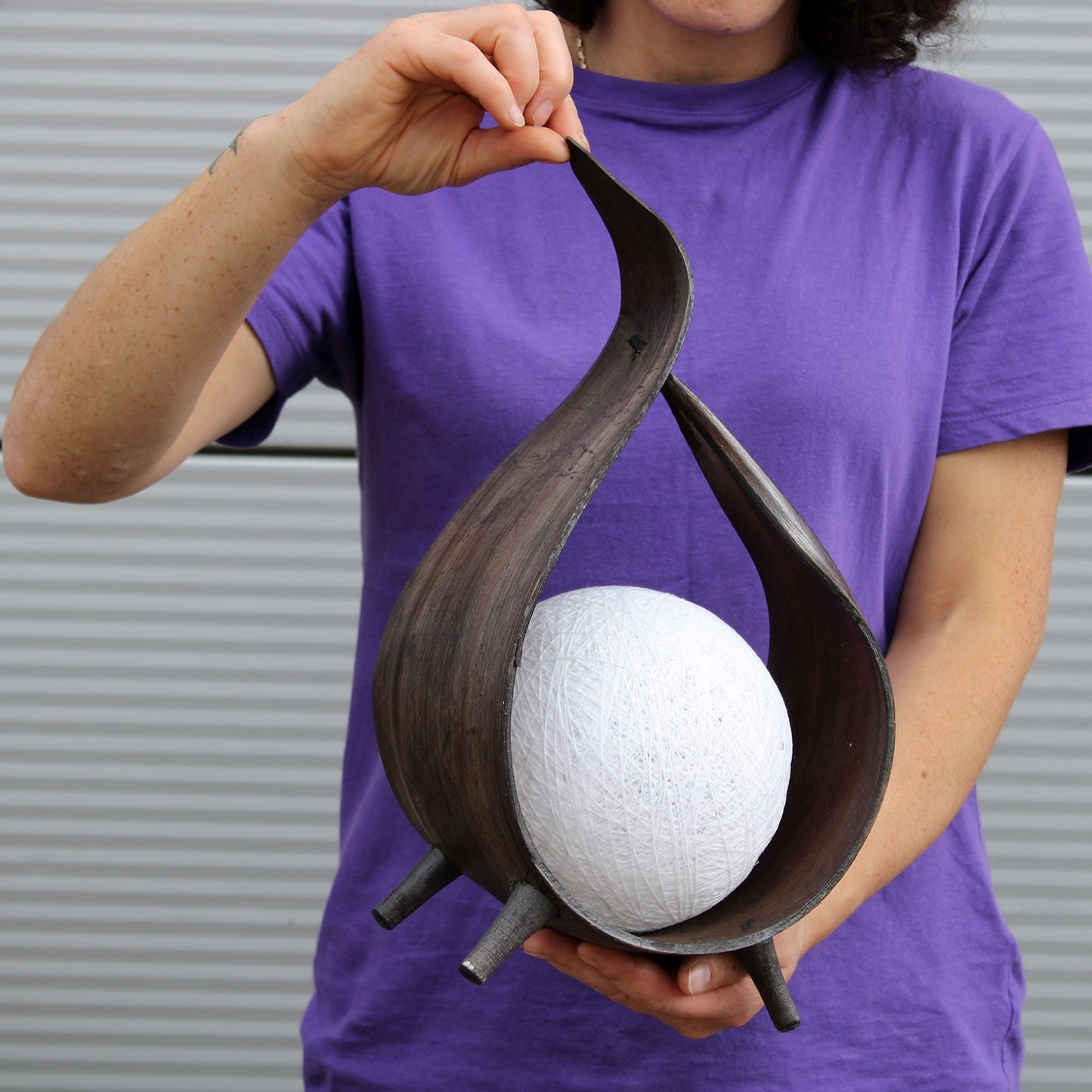 Natürliche Kokosnusslampe - Schokoladen-Twisted-Wrap