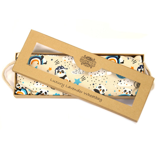 Sachet de blé lavande dans un coffret cadeau - Sleepy Panda
