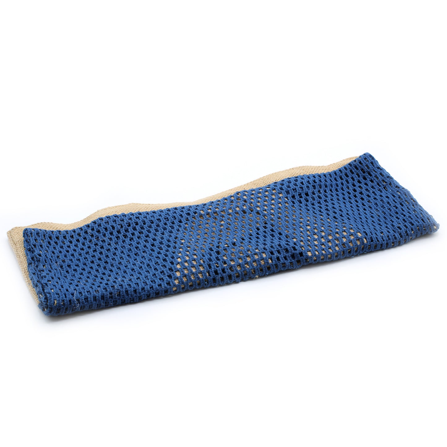 Netztasche aus reiner weicher Jute und Baumwolle - Denim