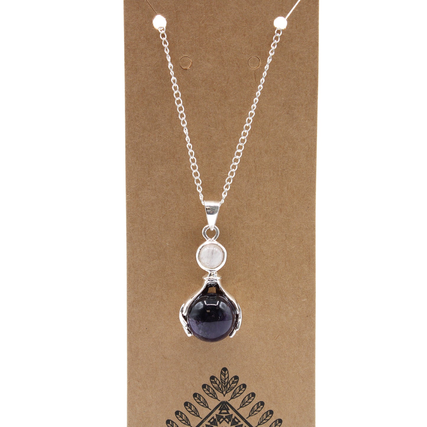 Edelsteinanhänger „Heilende Hände“ – Amethyst