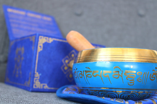 Tibetisches Klangschalen-Set – Medizinbuddha 10 cm (mindestens 500 g)