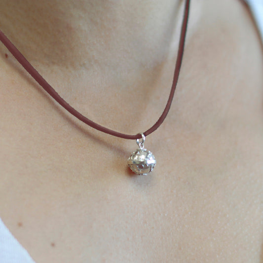 Silberne Engelsglocke - Glaube - 12mm