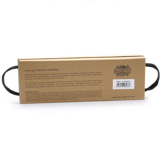 Sachet de blé lavande de luxe dans un coffret cadeau - Mandala