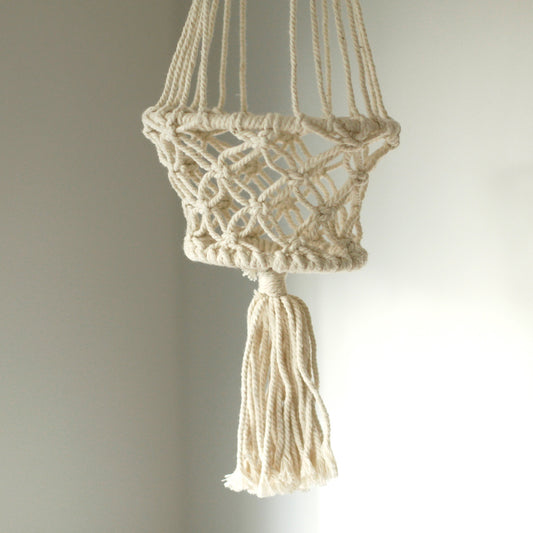 Jardinière en macramé - Petite