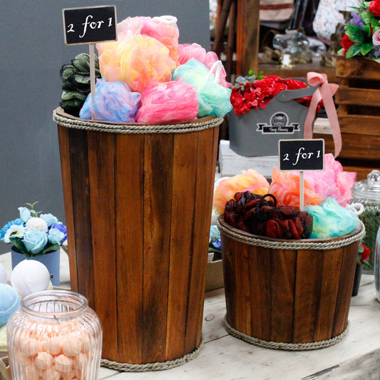 Grand bac de présentation nautique - Marron 45 x 32 cm