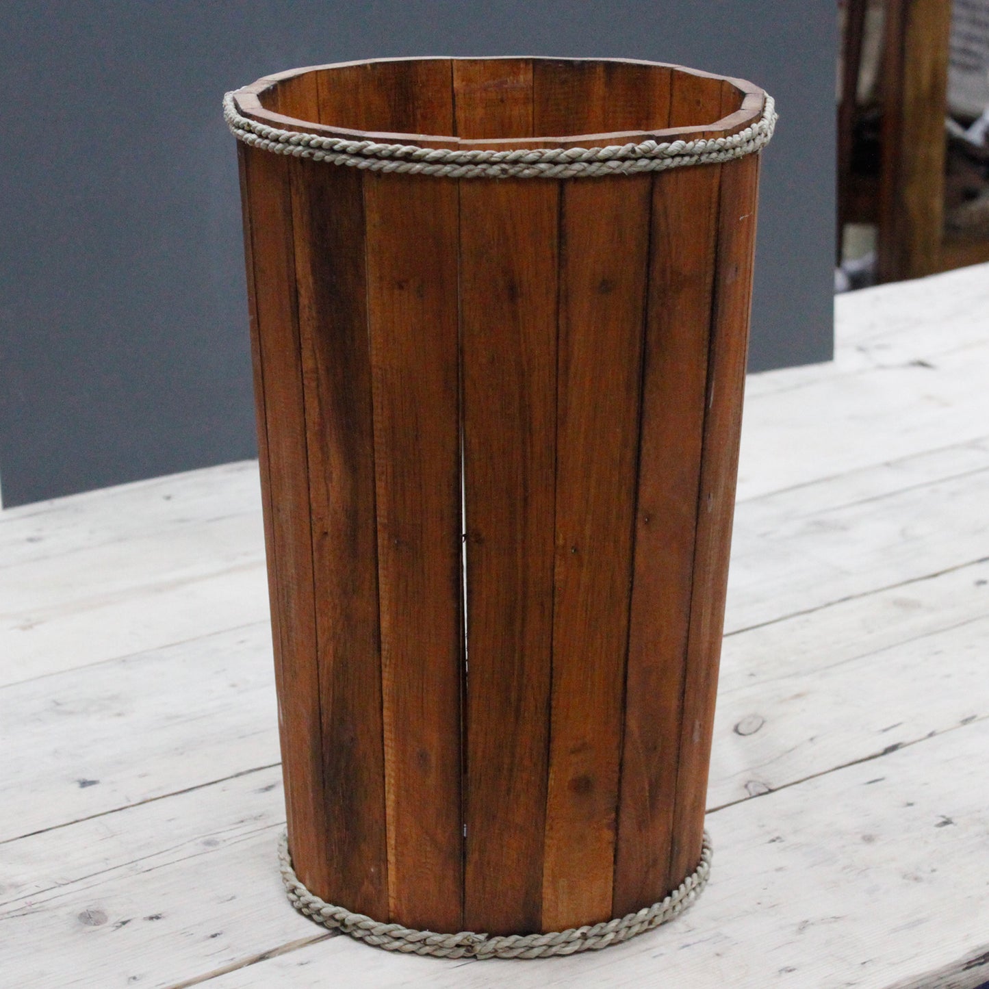 Grand bac de présentation nautique - Marron 45 x 32 cm