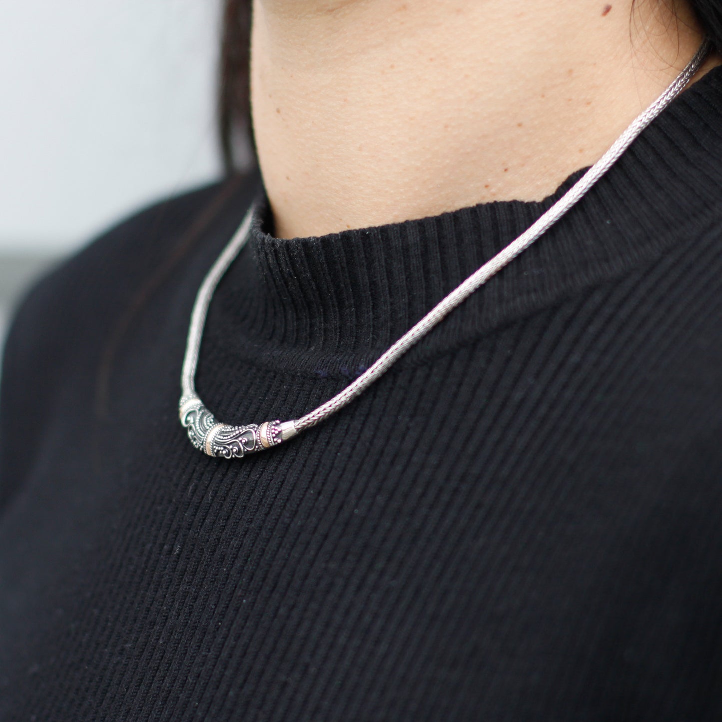 Silber- und Goldkette - Tribal