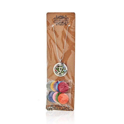 Aromatherapie-Schmuck-Halskette – OM-Chakra – 30 mm
