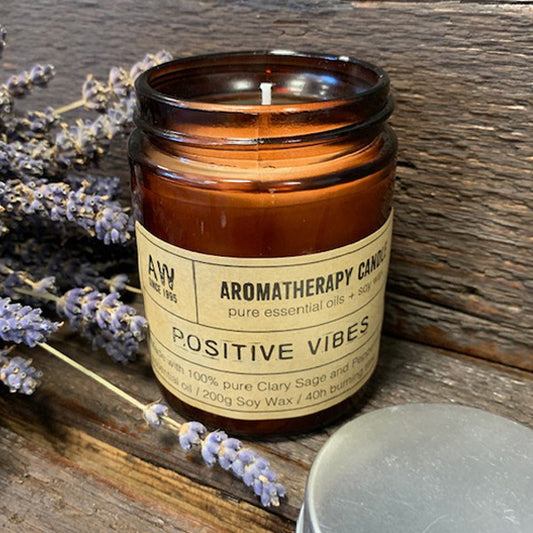 Aromatherapie-Kerze - Positive Vibrationen