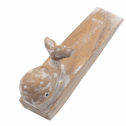 Cale-porte sculpté à la main - Baleine