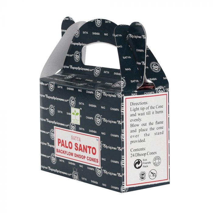 Satya Reflux Dhoop Cones – Palo Santo (24 Einheiten)