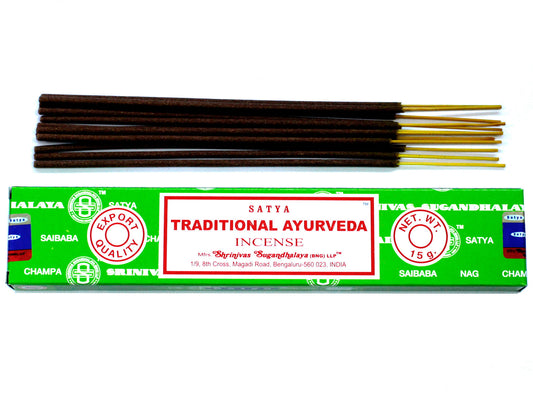 Satya Räucherstäbchen 15 g – Ayurvedische Tradition